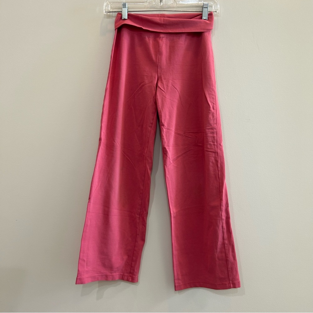Pink Wide-Leg Yoga Pants